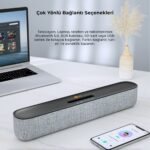 Lecoo DS108 Kablosuz Bluetooth 10W Soundbar Taşınabilir Stereo Hoparlör Siyah - Görsel 4