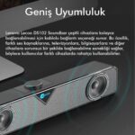 Lecoo DS102 Kablolu USB/AUX 6W Soundbar Taşınabilir Stereo Hoparlör Siyah - Görsel 5