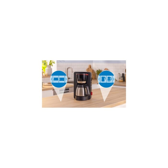 Bosch TKA6M273 Filtre Kahve Makinesi 1,4 lt Kapasiteyle Damlama Emniyeti Özelliği Siyah - Görsel 5