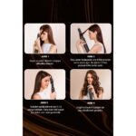 VeryFit WT638 5 In 1 Hava Üflemeli Saç Düzleştirici Şekillendirici Saç Kurutma Fön Makinesi Bakım Seti - Siyah - Görsel 3