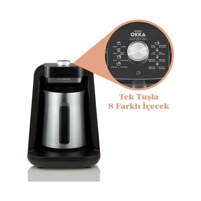 Arzum OK0020 - Okka Rich Spin Pro Türk Kahvesi Makinesi - Krom - Görsel 1