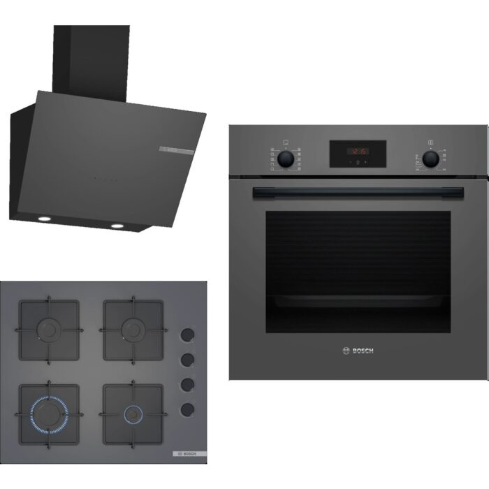 Bosch Ankastre Gri 3 Lü Set 308 (HBF512BH1T-POP6C9P30O-DWK66PJ70T) - Görsel 1