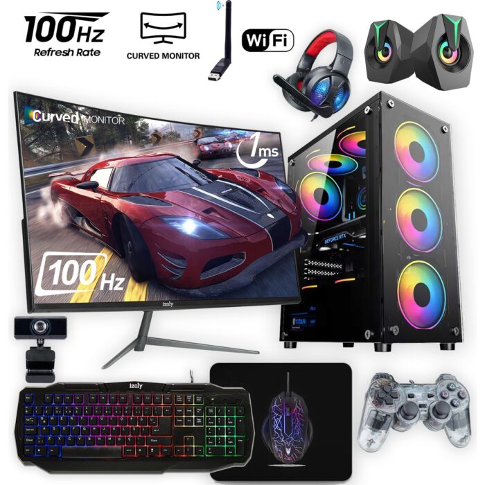 110000872671076.jpg İzoly K303 Intel Core i7-860 16GB 256GB GT740 24" Oyuncu Masaüstü Bilgisayarı - Görsel 1