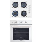 Kumtel 2'li Beyaz Cam Ankastre Set