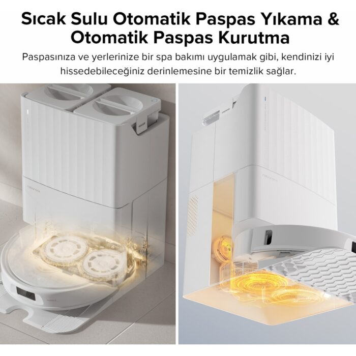 Roborock Qrevo Pro Akılı Robot Süpürge Beyaz - Görsel 4