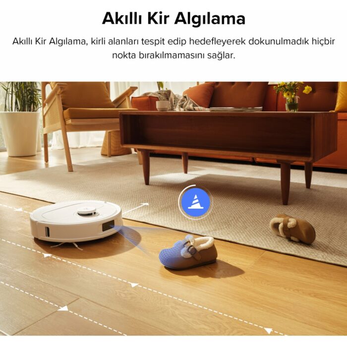 Roborock Qrevo Pro Akılı Robot Süpürge Beyaz - Görsel 5