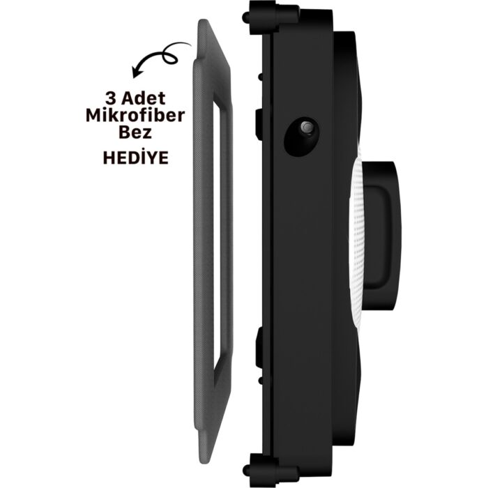 Xenon Smart Elo Cam Temizleme Robotu Ultra Sessiz Mobil Uygulama Kontrollü Kumandalı Pencere Temizlik Robotu X8681 - Görsel 5