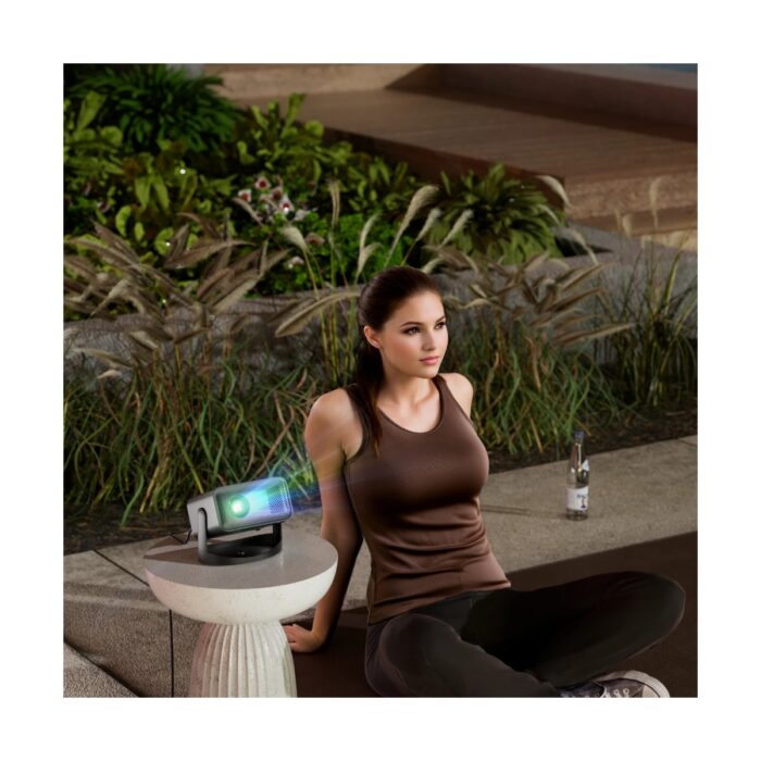 Robeve Masaüstü Projeksiyon Cihazı 4K Görüntü 1080P Projektör Projeksiyon Cihazı Taşınabilir Ayarlanabilir Smart Projeksiyon Cihazı - Görsel 3