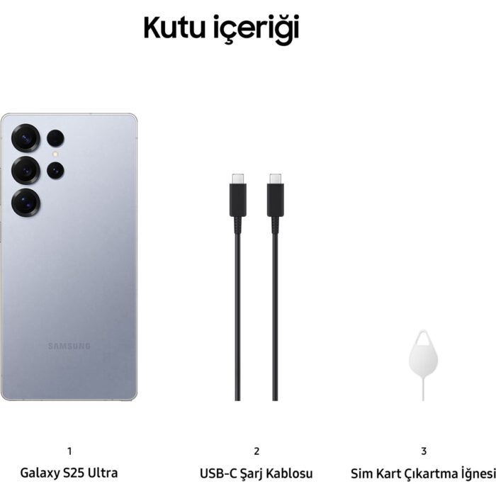 Samsung Galaxy S25 Ultra 512 GB 12 GB Ram (Samsung Türkiye Garantili) Mavi Titanyum - Görsel 2
