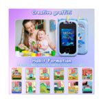 AteşTech Çocuklar Için Telefon Şeklinde Dokunmatik Çift Kameralı 32 GB Hafıza Kartlı Fotoğraf Makinesi - Görsel 4