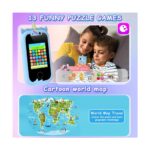 AteşTech Çocuklar Için Telefon Şeklinde Dokunmatik Çift Kameralı 32 GB Hafıza Kartlı Fotoğraf Makinesi - Görsel 5