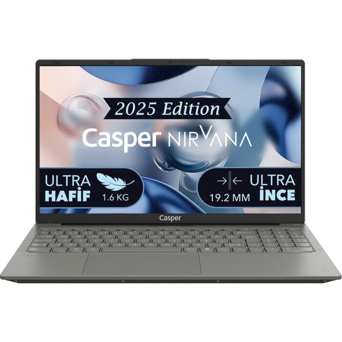 Casper Nirvana X600 AMD Ryzen 5 7430U 16GB 500GB SSD Freedos 15.6" Taşınabilir Bilgisayar X600.7430-BV00X-G-F - Görsel 1