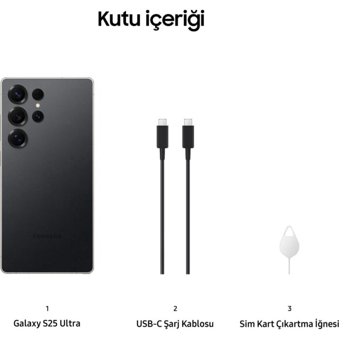 Samsung Galaxy S25 Ultra 1 Tb 12 GB Ram (Samsung Türkiye Garantili) Siyah Titanyum - Görsel 3