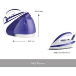 Homend Jetsteam 1165H Buhar Kazanlı Ütü Mor Beyaz - Görsel 4