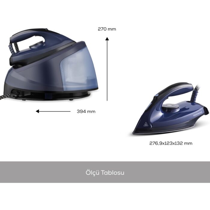 Homend Steamwork Buhar Kazanlı Ütü Lacivert 2400 W - Görsel 4