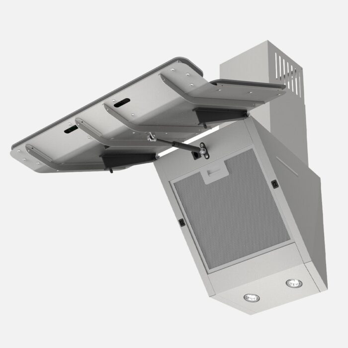 Ferre D082 Çift Camlı Davlumbaz Gri - Görsel 3