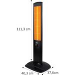 UFO Micatronic Serisi Kule Tipi 2400 W Infrared Isıtıcı – Metal Gövdeli, Kapalı ve Açık Alan Kullanımına Uygun, 111,3×37,6×40,3 cm - Görsel 2