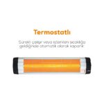 Ufo Star 2400 W Duvar Tipi Isıtıcı - Termostatlı - Görsel 5