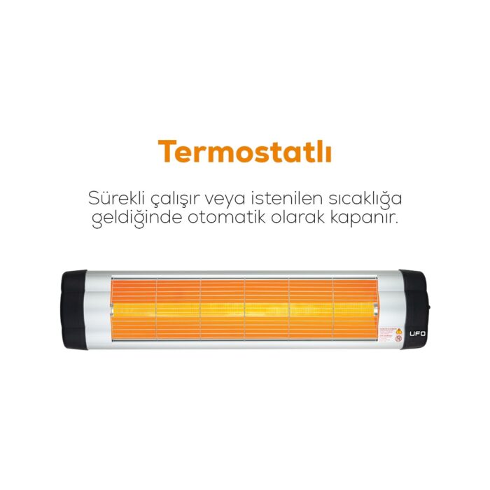 Ufo Star 2400 W Duvar Tipi Isıtıcı - Termostatlı - Görsel 5