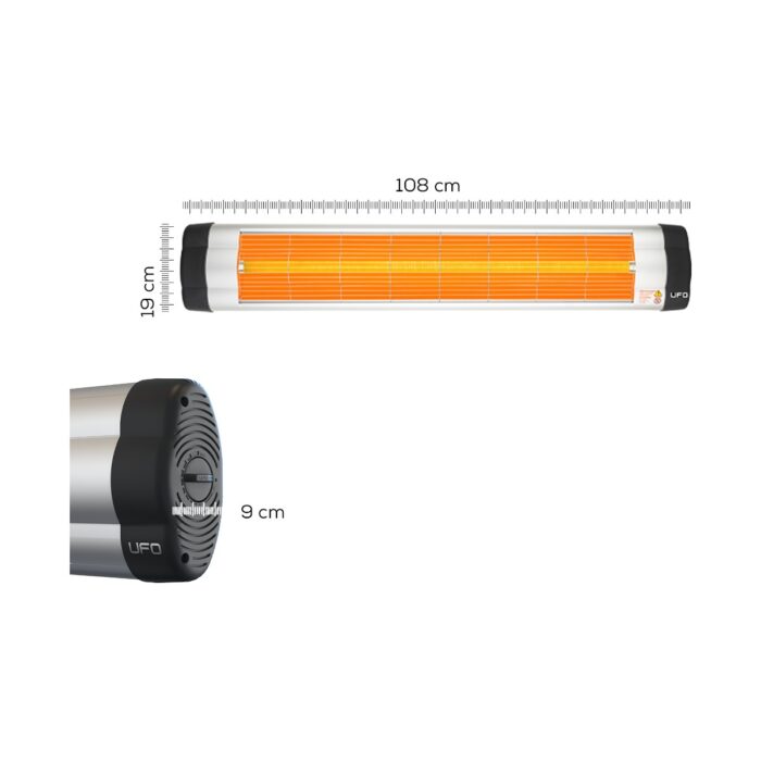 Ufo Star 2900 W Duvar Tipi Isıtıcı - Termostatlı - Görsel 4