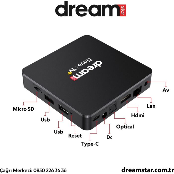 Dreamstar Nova | TV+ (12 Ay Premium Üyelik Hediyeli) 4K Lisansli Android TV Box | 2GB Ram | 32GB Hafıza - Görsel 5