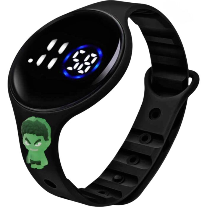 110000895713223.jpg Onkatech Dijital Dokunmatik LED Ekran Su Geçirmez Figürlü Çocuk Kol Saati Bileklik-Yuvarlak Ekran Dijital Çocuk Bileklik - Görsel 1