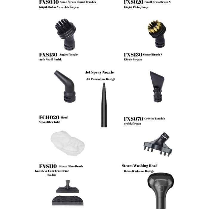 Yui X300 Pro Max 2000 W Buharlı Halı ve Koltuk Yıkama Makinesi-Buharlı Temizlik Makinesi - Görsel 3