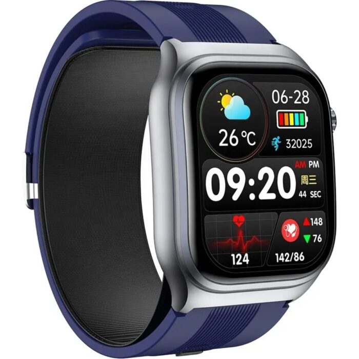 Spovan Electro Air Basınçlı Tansiyon Kan Şeker Yağ Ölçer Akıllı Saat - Görsel 4