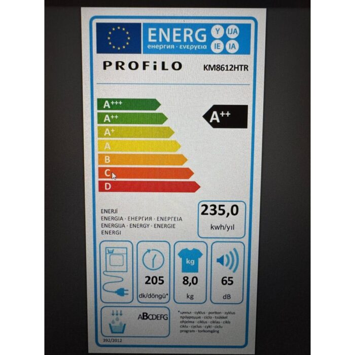 Profilo KM8612HTR A++ Isı Pompalı Kurutma Makinesi - Görsel 4