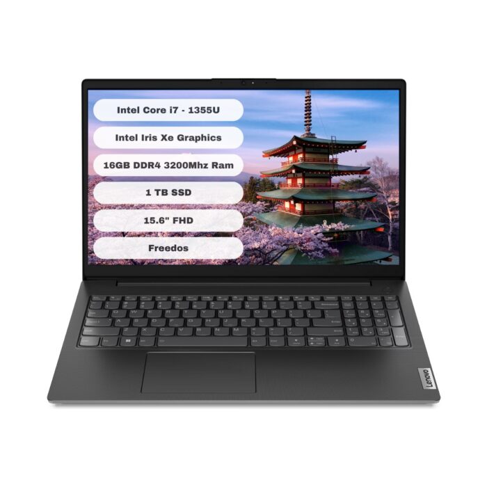 Lenovo V15 G4 Intel Core i7 1355U 16GB 1TB SSD Freedos 15.6" FHD 83A100HXTR - Görsel 1