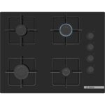 Bosch Siyah 3lü Ankastre Set 319( HBF512BB1T - POP7C6P30O - DWK66PJ60T ) 67 cm Ocak - Görsel 3