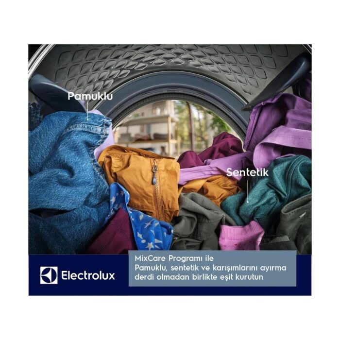Electrolux EW7D285UT 700 Serisi Delicatecare A+++ Enerji Sınıfı 8 kg Inverter Isı Pompalı Kurutma Makinesi - Görsel 3