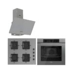 Ferre QBL62CPR - SS208CPR -D088 60 cm Gri Cam Turbolu Ankastre Set