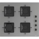 Ferre QBL62CPR - SS208CPR -D088 60 cm Gri Cam Turbolu Ankastre Set - Görsel 3