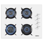 KUMTEL Dizayn Beyaz Cam Ankastre Set - Görsel 3