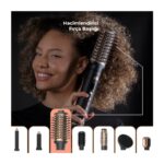 Fabcio Airset 7 Başlıklı Saç Kurutma, Düzleştirici, Bukle ve Şekillendirici Set (Siyah/gold) - Görsel 3