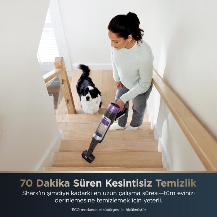 Shark Powerdetect Clean&empty Pet Başlıklı Şarjlı Dikey Süpürge - Görsel 2