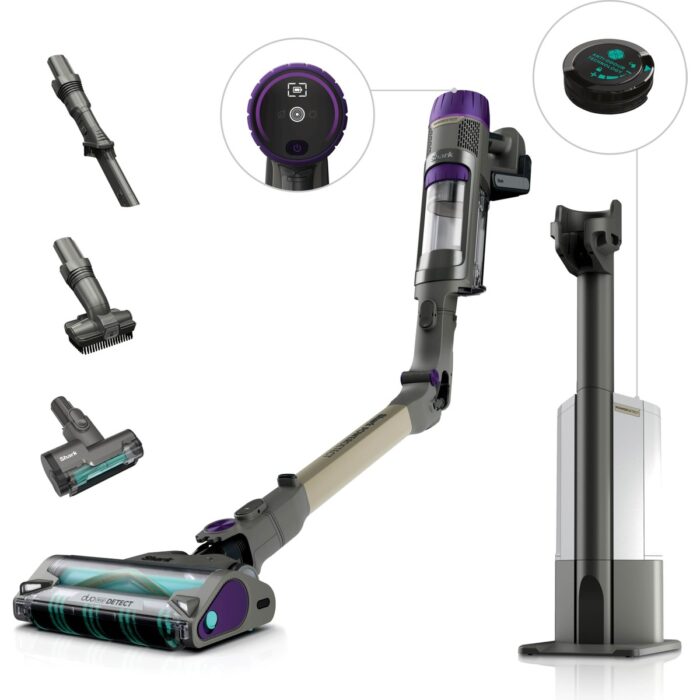 Shark Powerdetect Clean&empty Pet Başlıklı Şarjlı Dikey Süpürge - Görsel 1