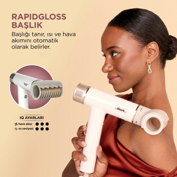 Shark Speedstyle 3-In-1 Air Saç Kurutma ve Şekillendirme Sistemi - Ipek Beyazı - Görsel 5