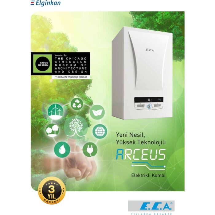 E.c.a Arceus 24 Kw - 20.640 Kcal/h Elektrikli Kombi 24MT Tr - Görsel 3