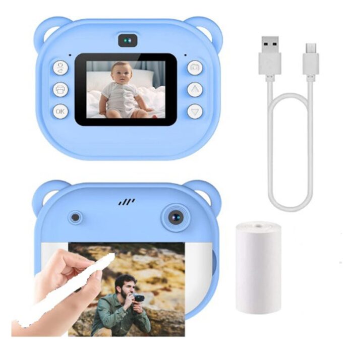 110000903917606.jpg Vothoon Dijital Video Kayıt Fotoğraf Çocuk Kamerası Anlık Termal Resim Kağıt Baskılı - Görsel 1