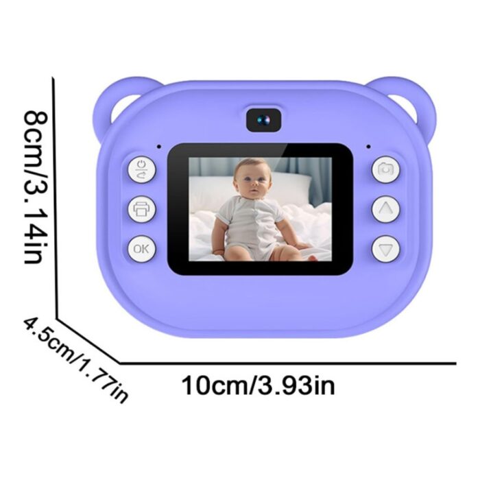 Vothoon Dijital Video Kayıt Fotoğraf Çocuk Kamerası Anlık Termal Resim Kağıt Baskılı - Görsel 5