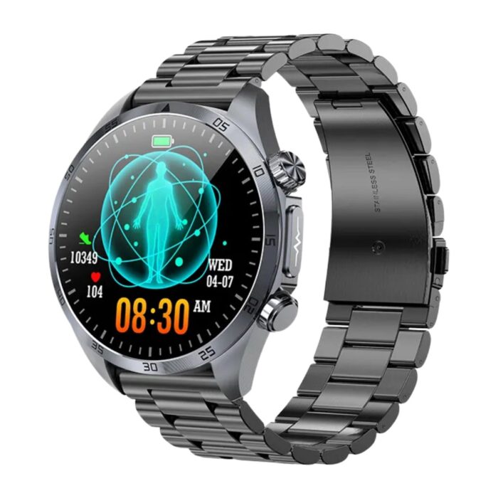 110000908135118.jpg Spovan Cardio 3 Ekg Tansiyon Vücut Analiz Şeker Yapay Zeka Türkçe Akıllı Saat - Görsel 1