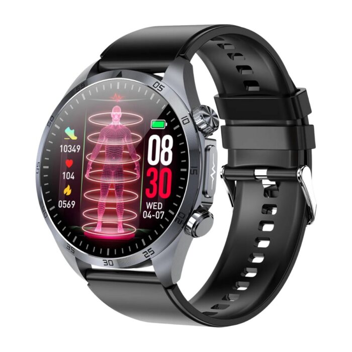 Spovan Cardio 3 Ekg Tansiyon Vücut Analiz Şeker Yapay Zeka Türkçe Akıllı Saat - Görsel 2