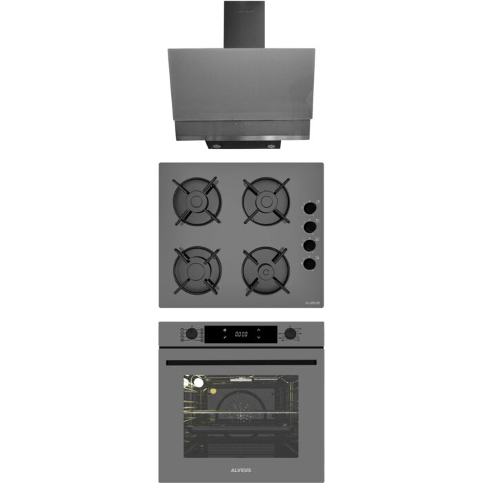 110000909538726.jpg Alveus Master Gri Cam Ankastre SET(3000-GLS640-MFA627) - Görsel 1