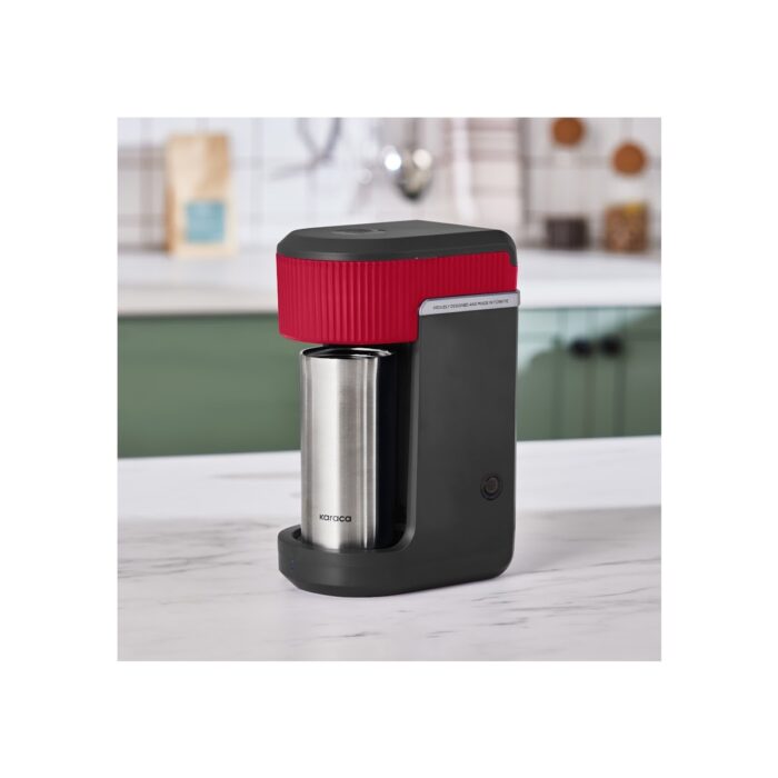 110000911641338.jpg Karaca Mono Black Filtre Kahve Makinesi Cherry Red - Görsel 1