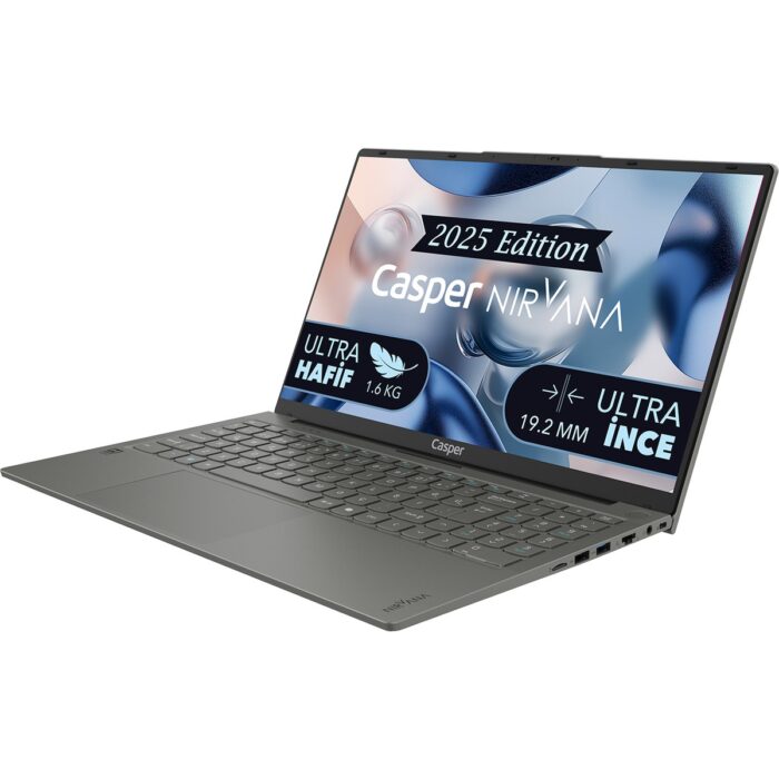 Casper Nirvana X600 Intel Core i7 13620H 16GB 500GB SSD Freedos 15.6" Taşınabilir Bilgisayar X600.1362-BV00X-G-F - Görsel 2