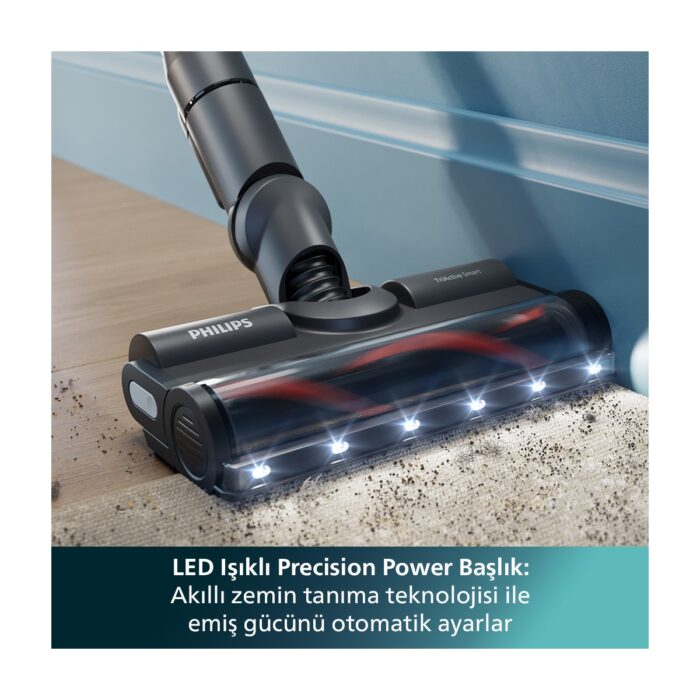 Philips 6000 Serisi Kablosuz Dikey Süpürge, PowerCyclone 11, Aqua Modül ile Kolay Mop, TriActive LED Başlık, 64 Dakika Kullanım Süresi, XC6553/01  - Görsel 4