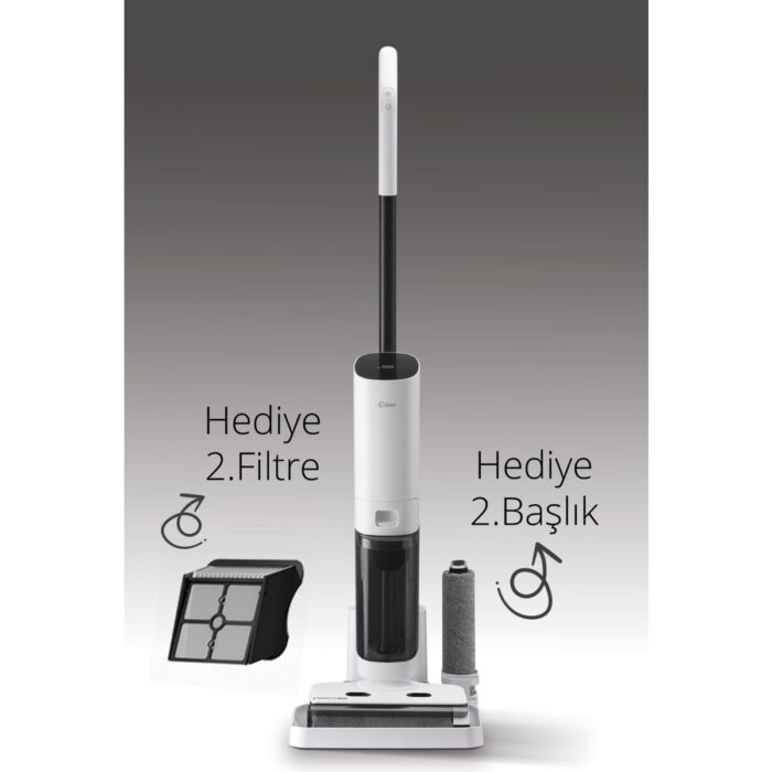 Kiwi KSC-4270 Şarjlı Sesli Komutlu Islak-Kuru Süpürge ve Zemin Temizleyici Mop - Görsel 3