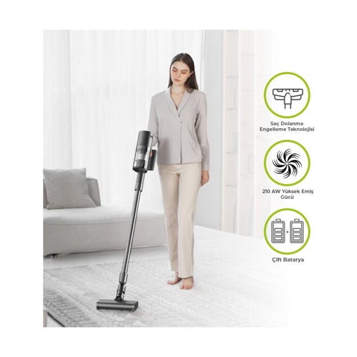 110000917542030.jpg Wero Wz15 Pro Şarjlı, Değiştirilebilir Bataryalı, Saç Kesici Başlıklı, , 30kpa Dikey Süpürge-Yedek Bataryalı - Görsel 1